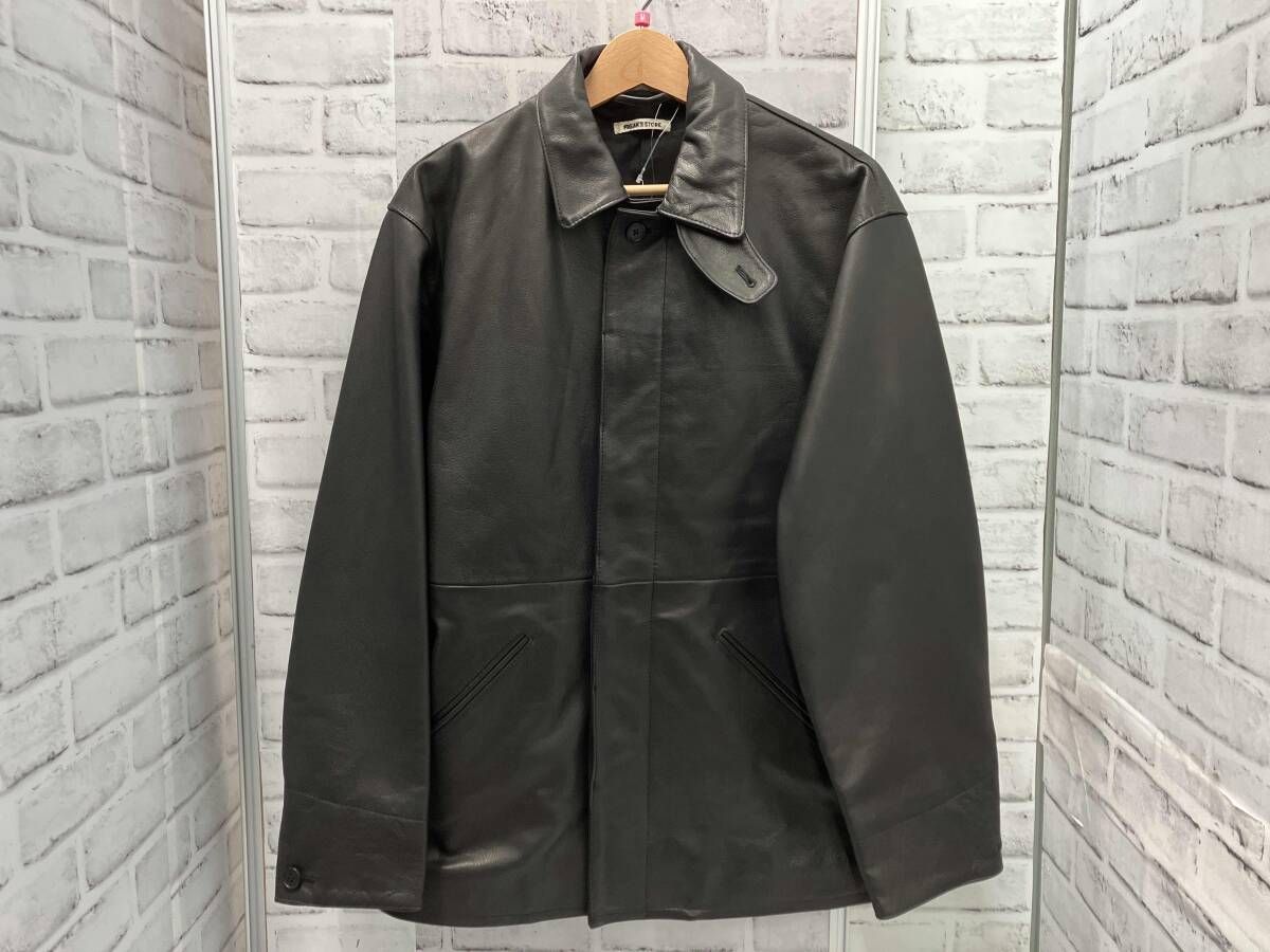 FREAK’S STORE フリークスストア カーフレザーカーコート レザージャケット Mサイズ ブラック