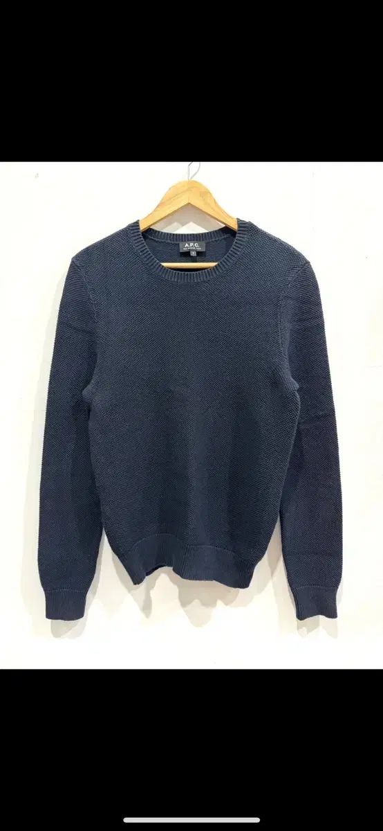 A P C ネイビー ニット セーター S