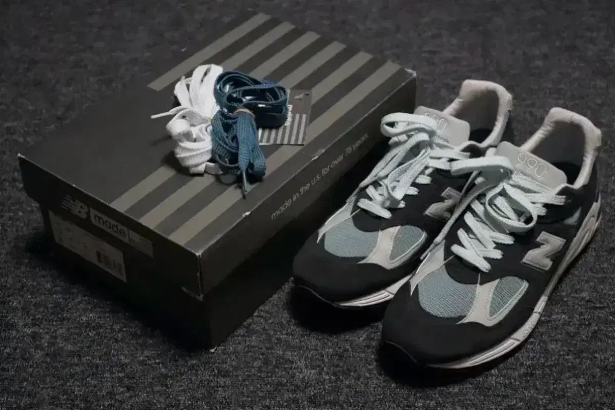 300 ニュー ンス X KITH 990 V 2 スチールブルー