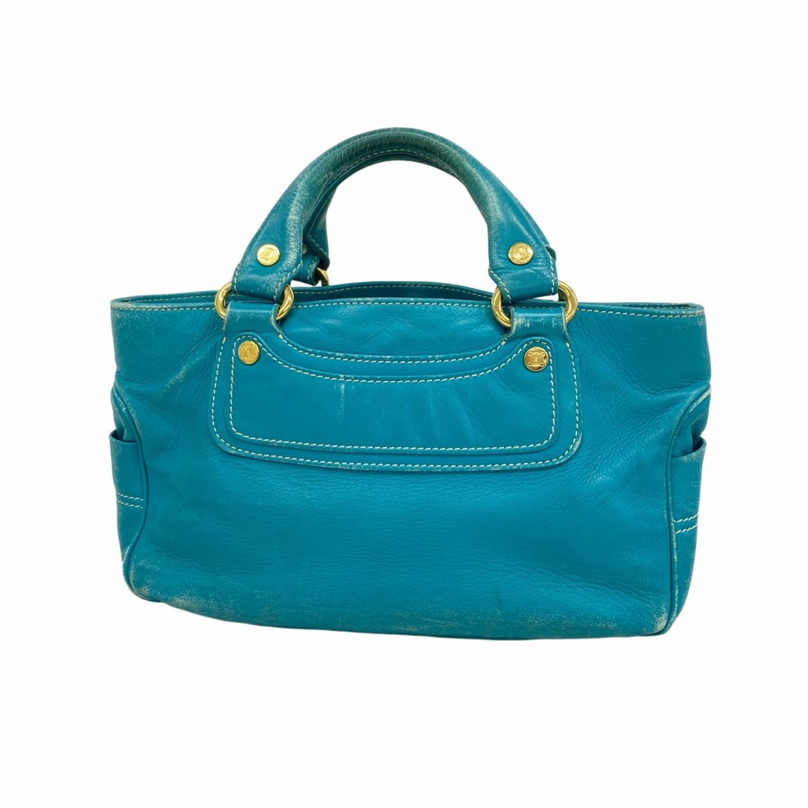 ブルー（青）系 CELINE(セリーヌ) セリーヌ レザー ブルー レディース 