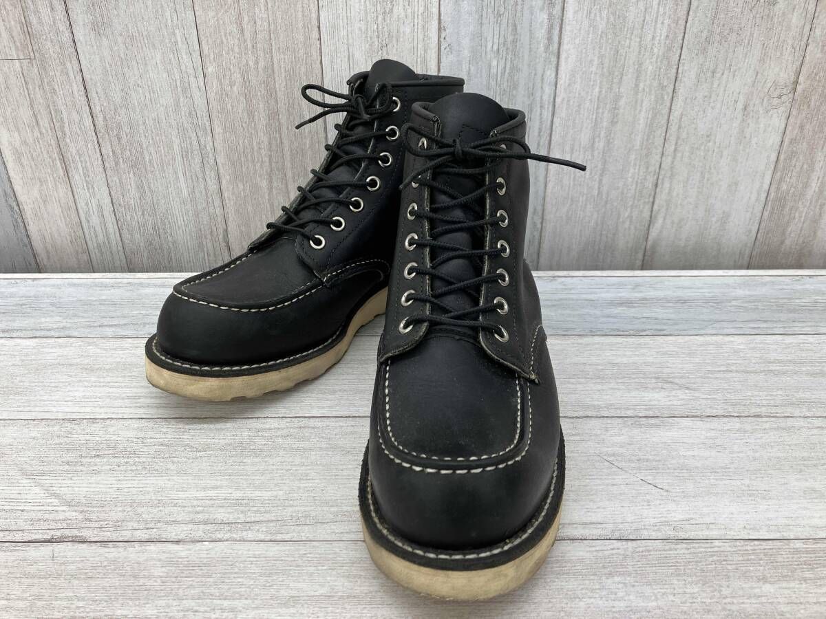 RED WING レッドウイング ワークブーツ MOC TOE CLASSIC BOOTS 25 cm メンズ 9075 ブラック