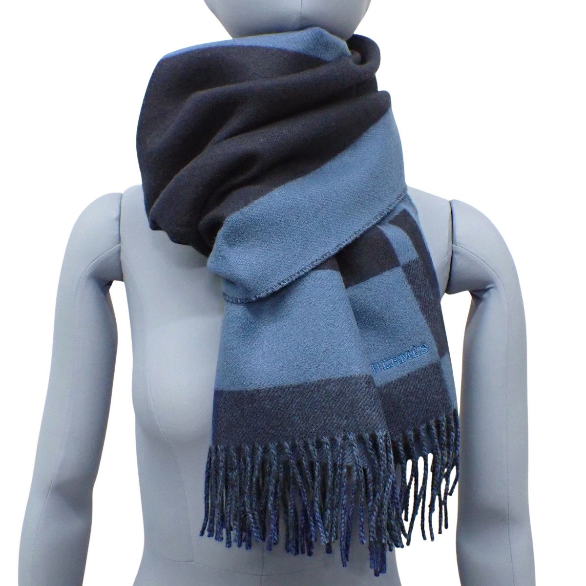 HERMES(エルメス) Hパッサン ブルー・テュルカン マリン ブルー青