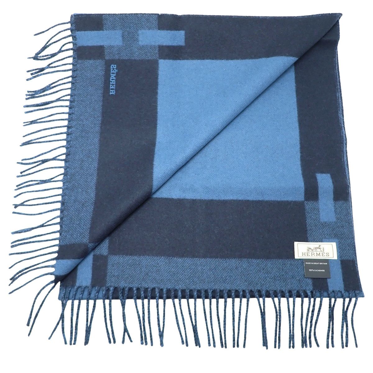 HERMES(エルメス) Hパッサン ブルー・テュルカン マリン ブルー青