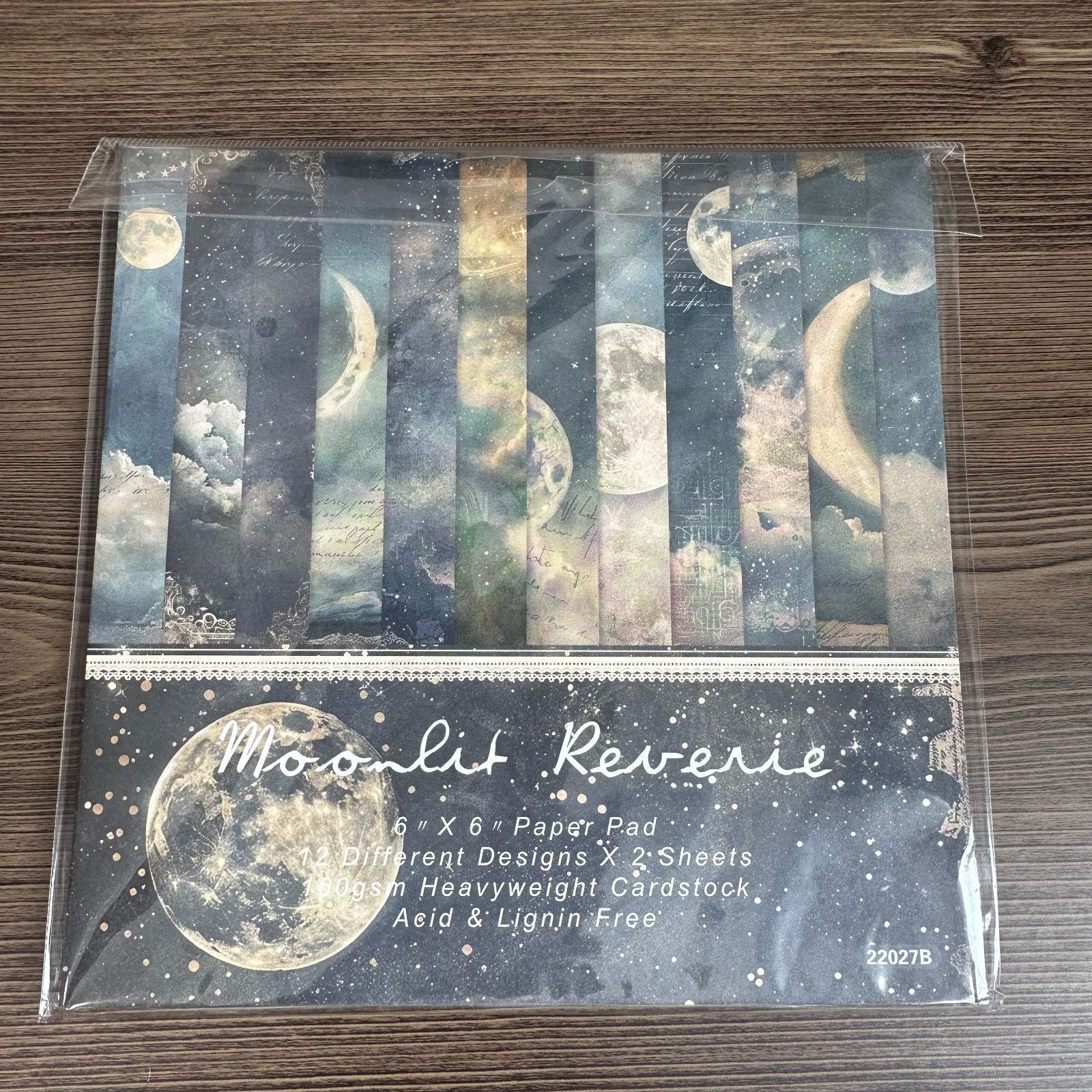 424】コラージュ素材 デザインペーパー 紙もの 月 星 雲 夜空 背景紙 