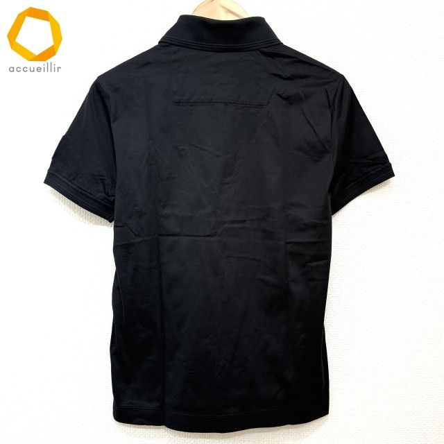新品未使用　モンクレールMONCLER メンズポロシャツ　XS 黒 snc モンクレール Moncler ポロシャツ XS 黒 半袖 イタリア製 小さい