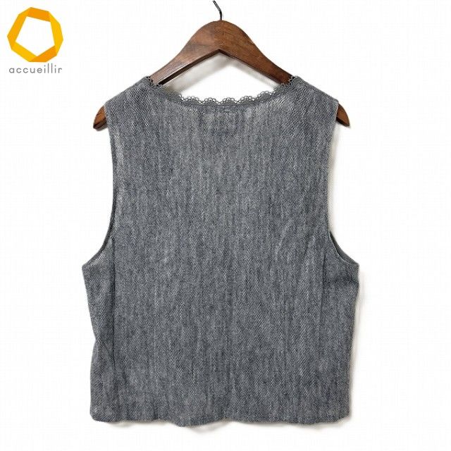 anc インポートロッサ import Rossa ベスト ジレ 46 グレー レース