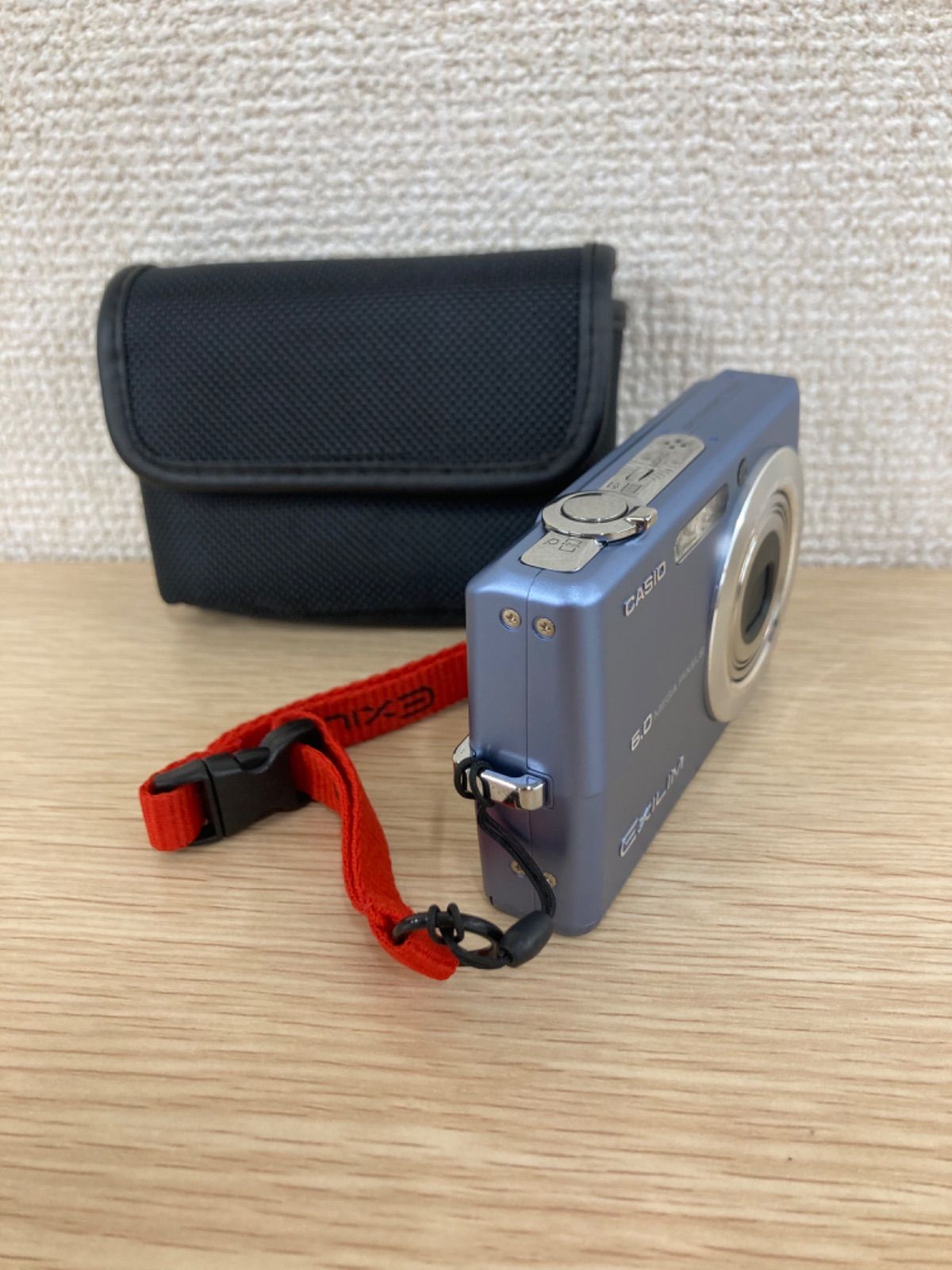 ○ 3 通電未確認 CASIO EXILIM EX-Z600 ブルー デジタルカメラ