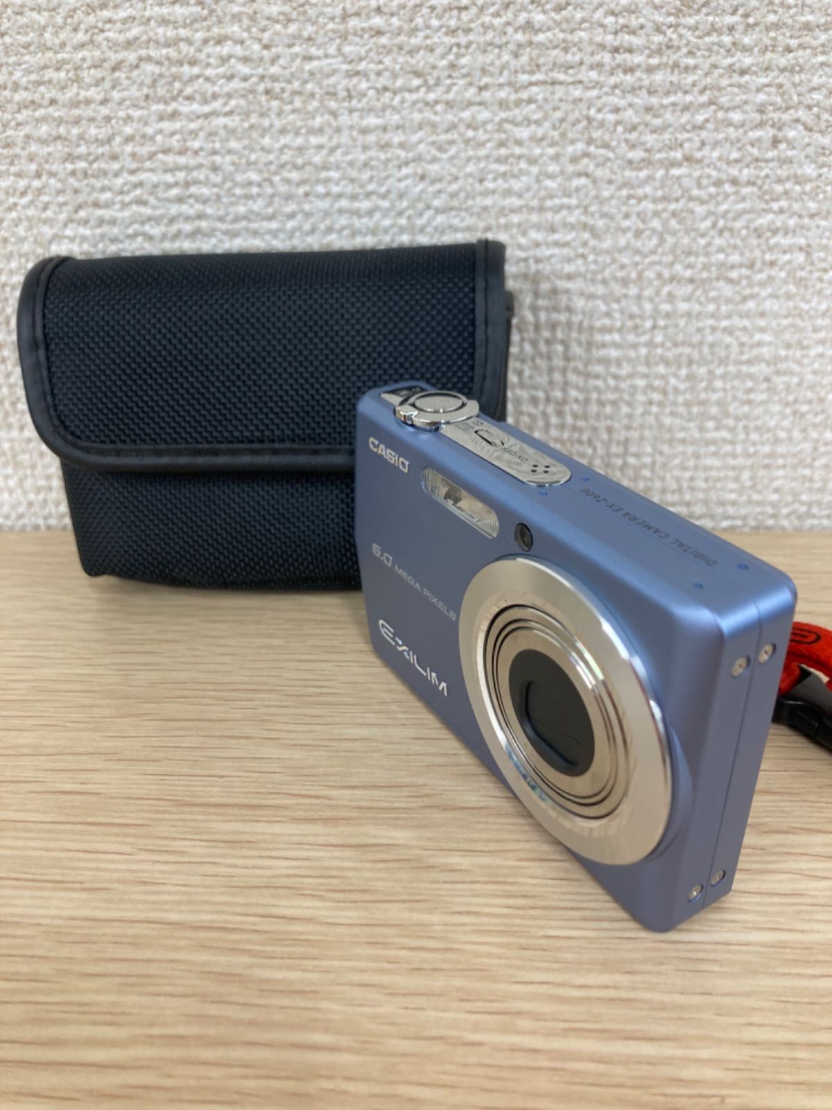 ○ 3 通電未確認 CASIO EXILIM EX-Z600 ブルー デジタルカメラ