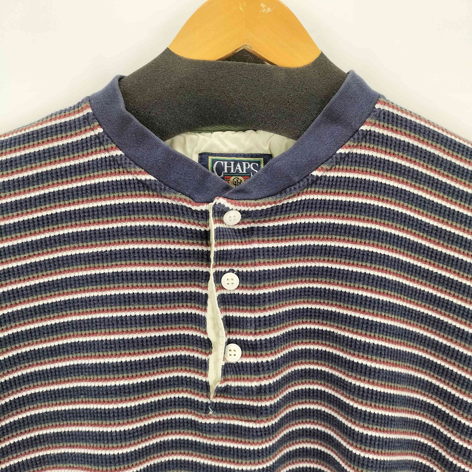 チャップスラルフローレン CHAPS RALPH LAUREN 80S ヘンリーネック 