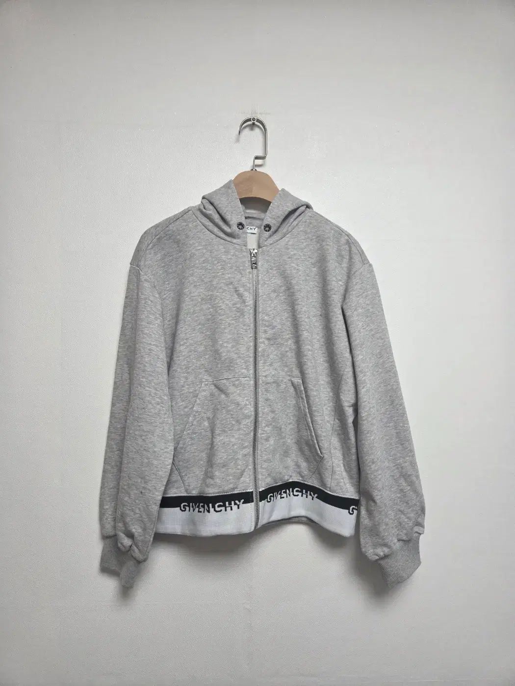 ジバンシィ キッズ ロゴ プリント WHO ジップアップ グレー 12