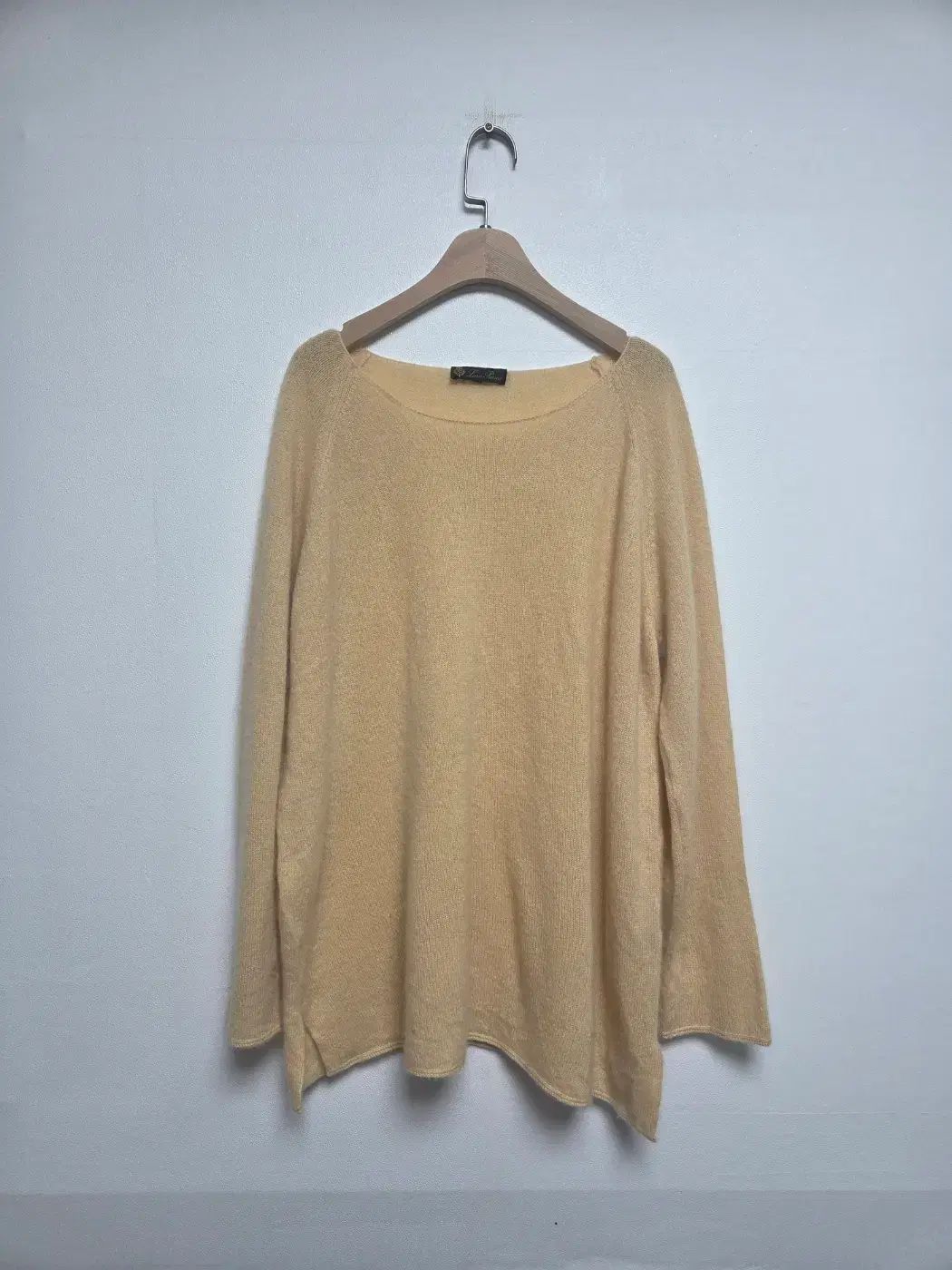 ロロ ピアーナ レディース カシミア オーバーサイズ ニット ロング丈 ィエロー M