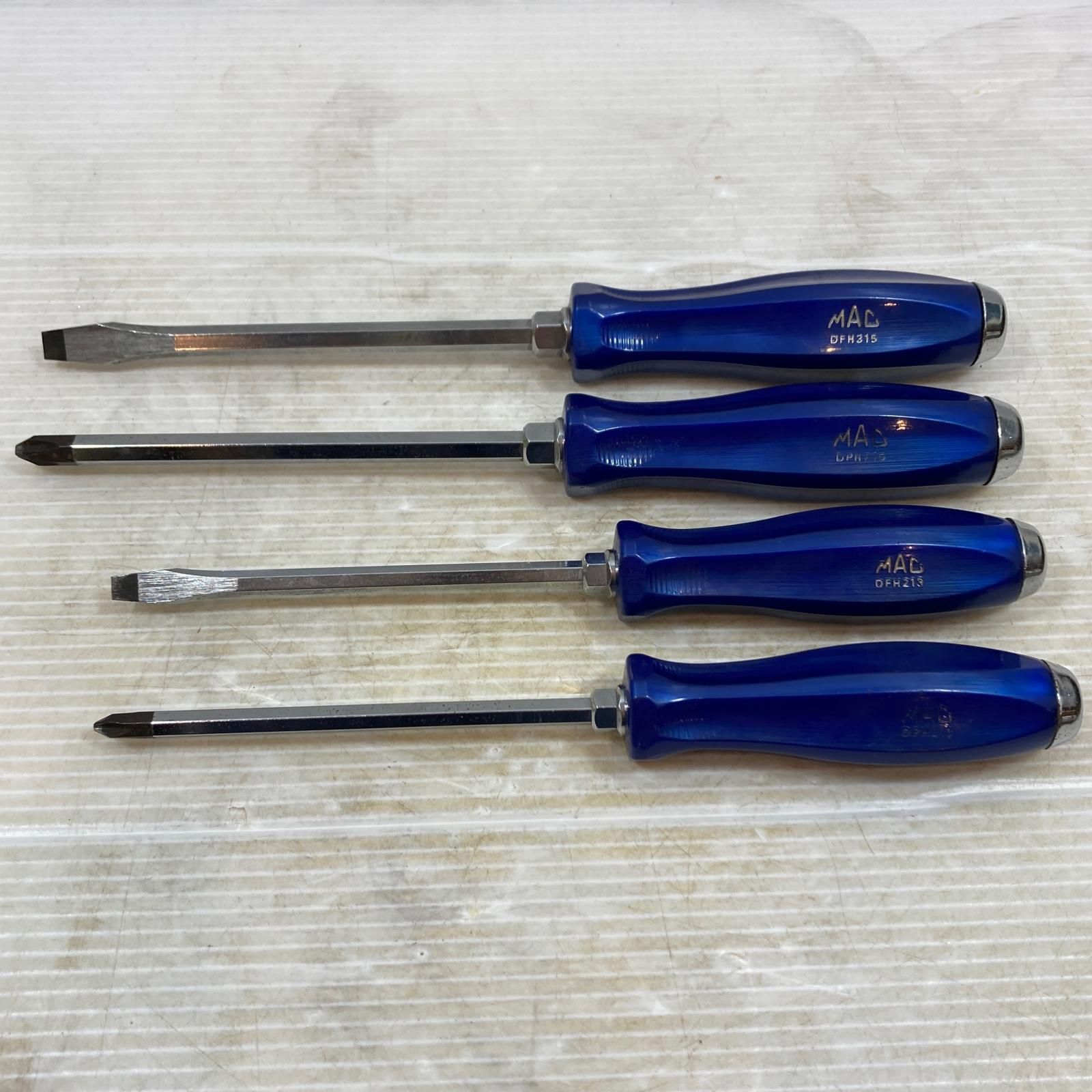 κκMAC TOOLS マック ハンドツール ドライバー DPH 315|DFH 213|DPH 213 4本セット DFH 315 ホライゾンブルー