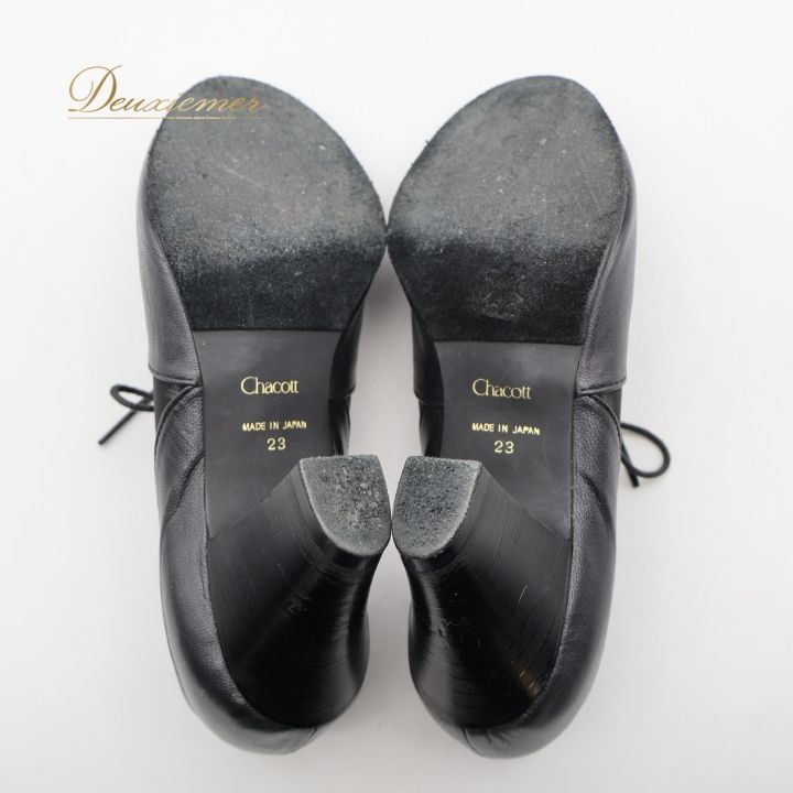 Chacott 社交ダンス　シューズ23cm ヒールプロテクター2足付き 社交ダンス 衣装 シューズ 23cm ブラック系 チャコット Chacott 靴