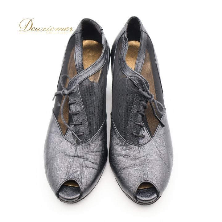 社交ダンス 衣装 シューズ 23cm ブラック系 チャコット Chacott 靴