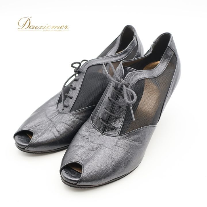 社交ダンス 衣装 シューズ 23cm ブラック系 チャコット Chacott 靴