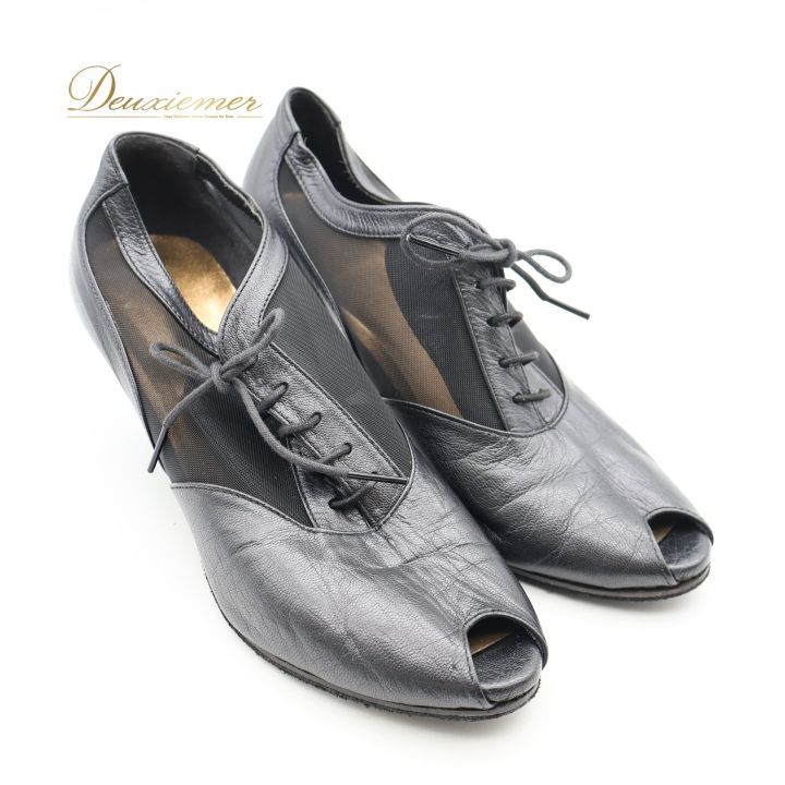 社交ダンス 衣装 シューズ 23cm ブラック系 チャコット Chacott 靴