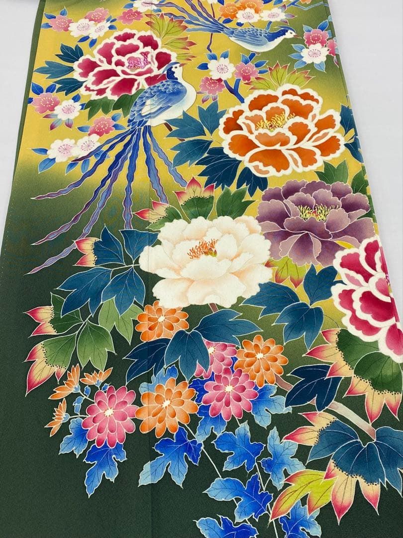 振袖 手描き 背一ッ縫紋 身丈159cm MO3271 - メルカリ