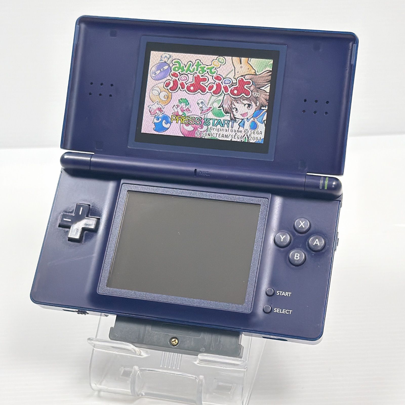 美品 ニンテンドー DS Lite エナメルネイビー ボタンゴム交換済み