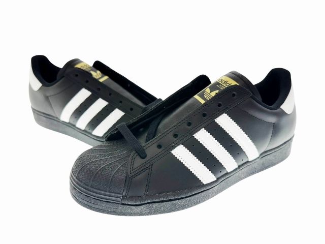 アディダス adidas ADV スーパースター スニーカー GW 6931 28 ブラック ホワイト ブランド古着ベクトル ▲ 260108