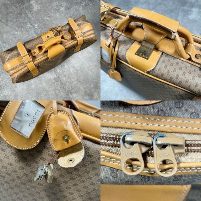 【美品 】GUCCI グッチ トラベルバッグ マイクロGG柄 オールドグッチ 美品 】GUCCI グッチ トラベルバッグ マイクロGG柄 オールドグッチ 美