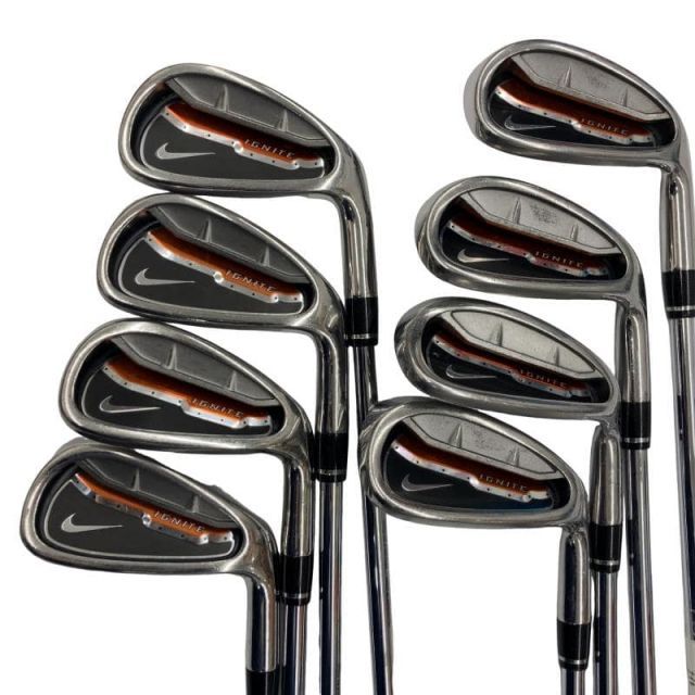 ナイキ NIKE IGNITE 3 8 S アイアンセット IR スチール フレックスUNI メンズ 男性用 右利き 右用 Cランク ゴルフクラブ