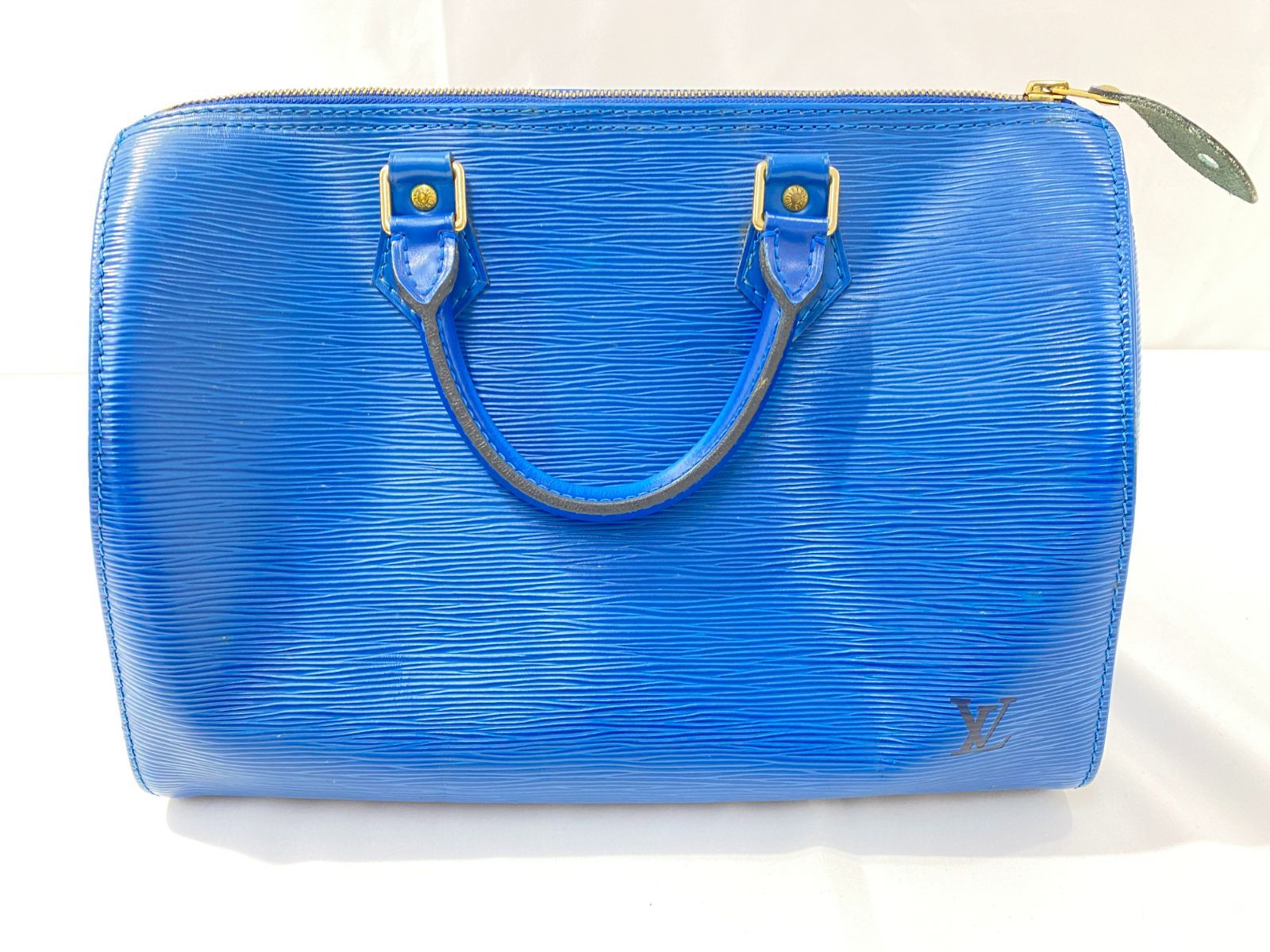 七重浜85 2 071228 nh Louis Vuitton ルイヴィトン ボストンバッグ エピスピーディ35 トレドブルー M 42995 レディース