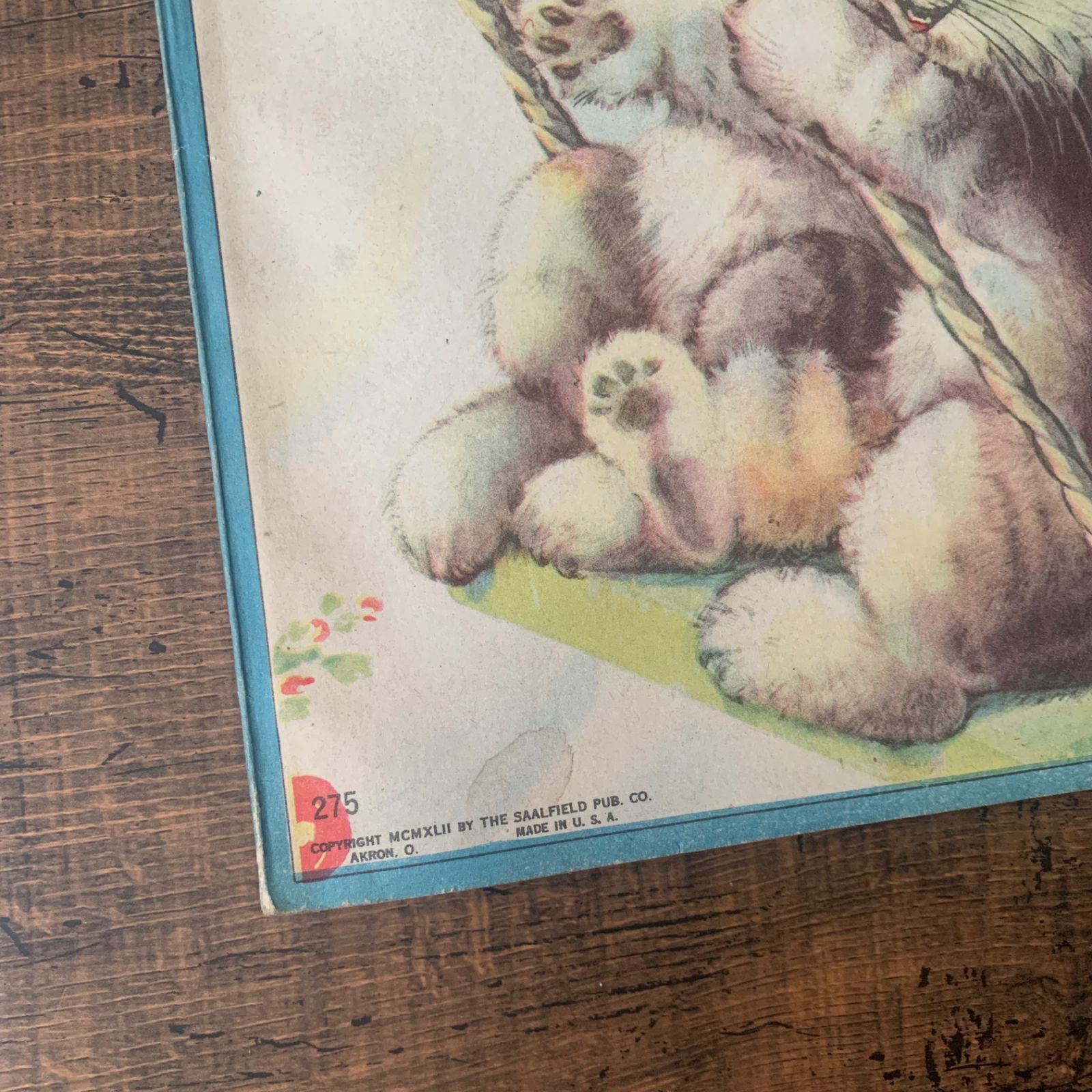 1941年ビンテージ可愛い写真の絵本　洋書ねこネコ猫ジャンクジャーナル古書　動物 本日、ネットショップにアメリカのペーパーバック絵本をUPしました