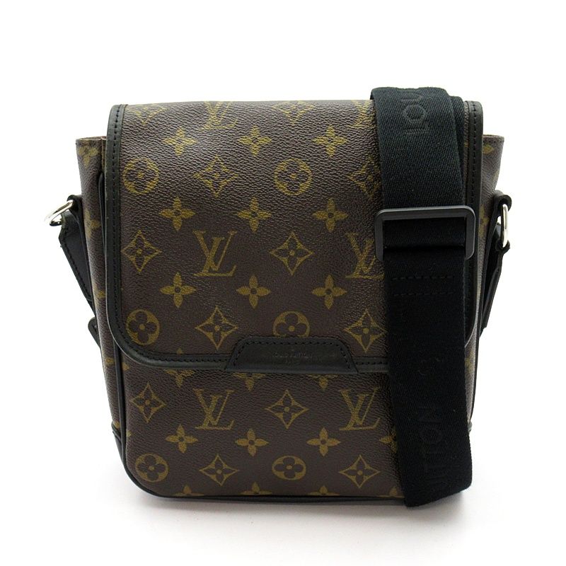 【美品】 LOUIS VUITTON M56717 モノグラムマカサー バスpm ルイ・ヴィトン バスPM M56717 モノグラムマカサー メンズ ショルダー