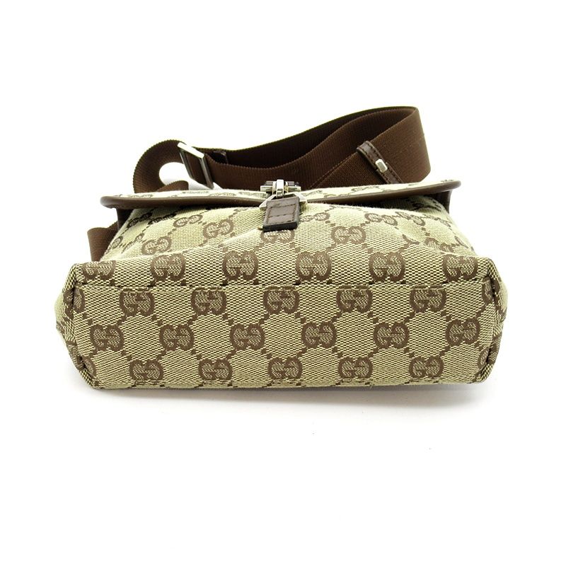 グッチ ウエストポーチ 92543 GGキャンバス/レザー レディース