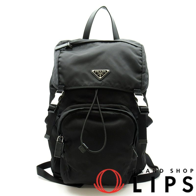 プラダ バックパック 2 VZ 135 ナイロン メンズ ショルダーバッグ ブラック NERO