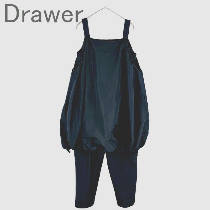 ドゥロワー♡サロペット♡サイズ34 Drawer ドゥロワー オールインワン ネイビー 34 レディース サロペット