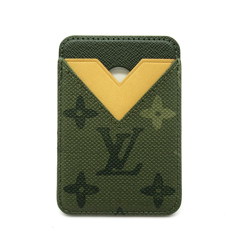 ルイ ヴィトン ポルトカルト マグネット M 27087 モノグラム サープラス レディース カーキ