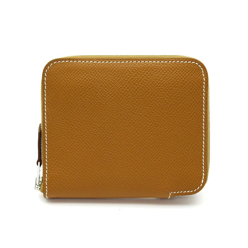 エルメス アザップコンパクト シルクイン ヴォーエプソン レディース ゴールド