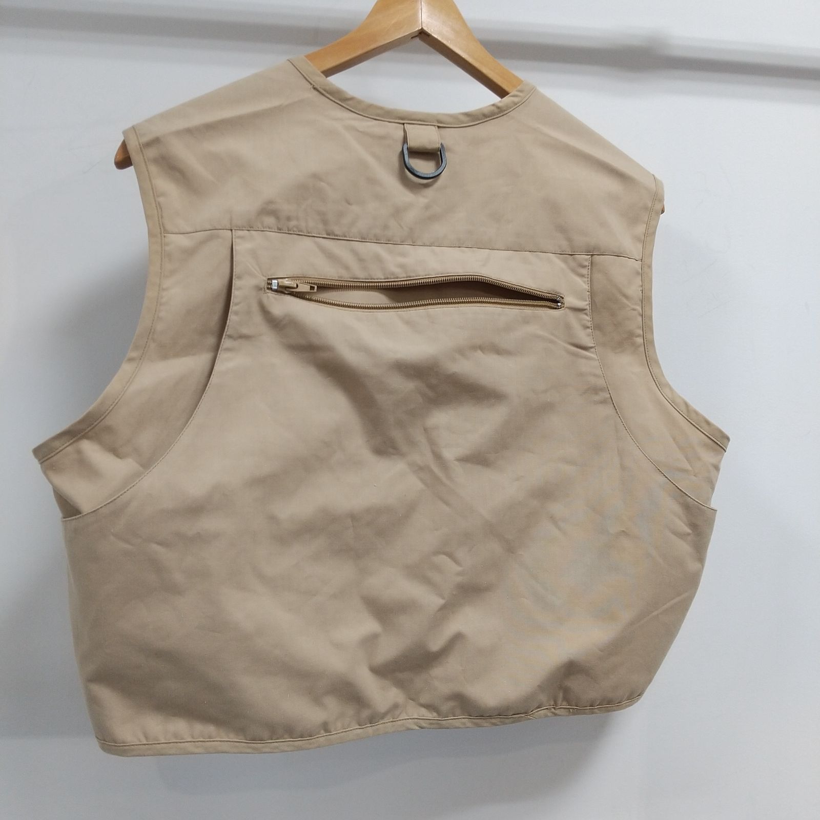 ANRE'S フィッシングベスト Lサイズ ベージュ ks74◇フィッシングベスト 釣り アウトドア メンズ LAサイズL(日本