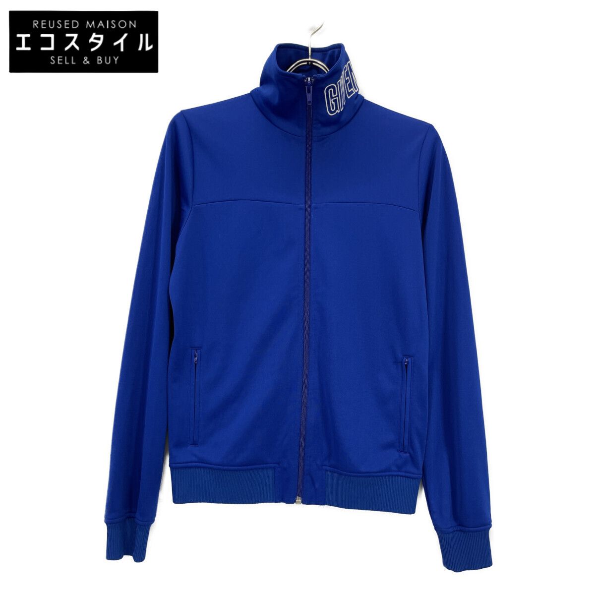 GIVENCHY ジバンシィ ジャケット 38 ブルー レディース GIVENCHY ジバンシィ BW300J300P ﾌﾞﾙｰ ﾈｯｸ刺繍 ｼﾞｯﾌﾟｱｯﾌﾟ ﾄﾗｯｸｼﾞｬｹｯﾄ