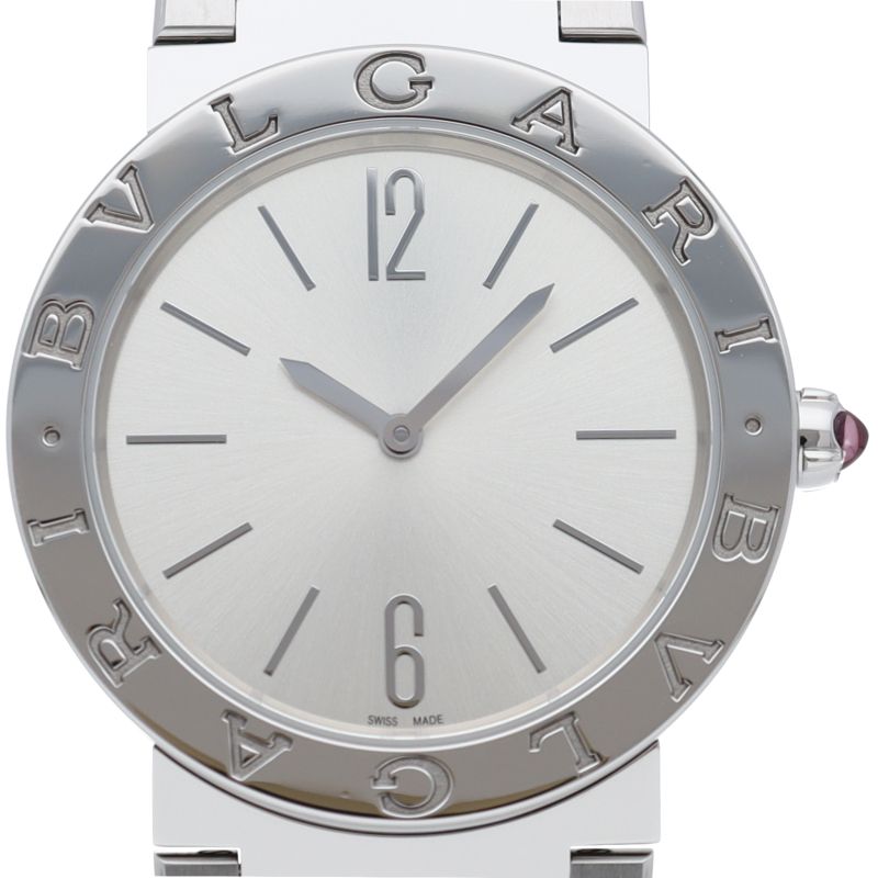 ブルガリ ブルガリブルガリ ウォッチ 33 mm 103575|BB S 箱 保証書 SS ユニセックス時計 シルバー 仕上げ済