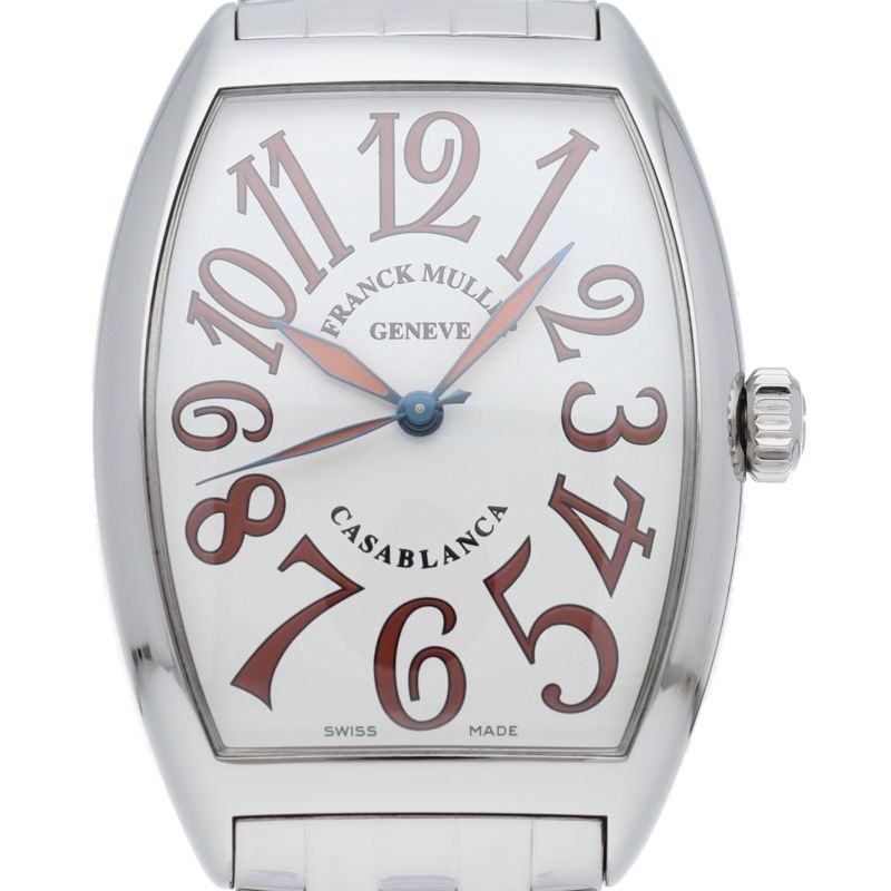 フランク ミュラー カサブランカ サハラ ウォッチ 箱 保証書 並行 SS メンズ時計 シルバー 仕上げ済