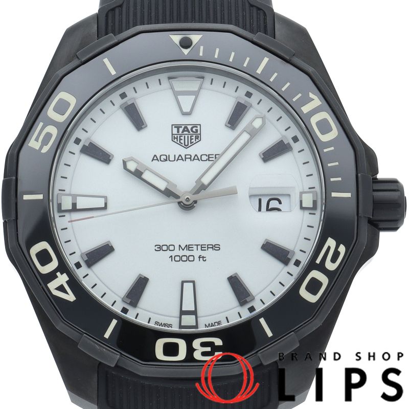 タグ ホイヤー アクアレーサー ナイトダイバー ウォッチ 43 mm WAY 108 A.FT 6141 箱 保証書 チタン|ラバー メン