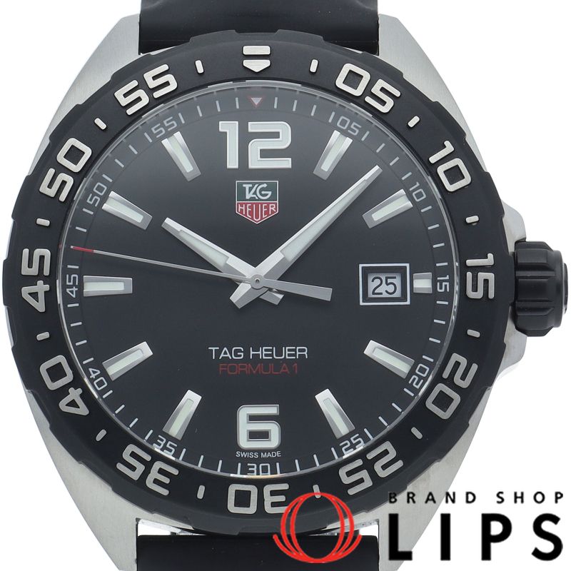 タグ ホイヤー フォーミュラ1 ウォッチ WAZ 1110.FT 8023 箱 保証書 SS|ラバー メンズ時計 ブラック 仕上げ済