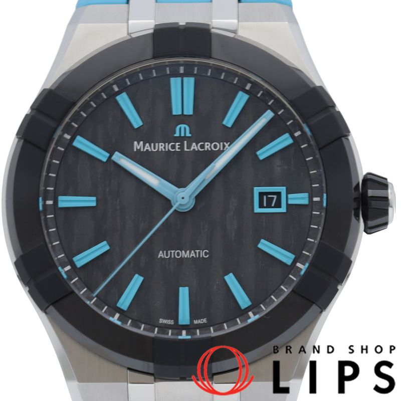 モーリスラクロア アイコニック オートマチック ウォッチ 43 mm AC 6008-SSL 40-331-4 箱 保証書 SS|ラバー