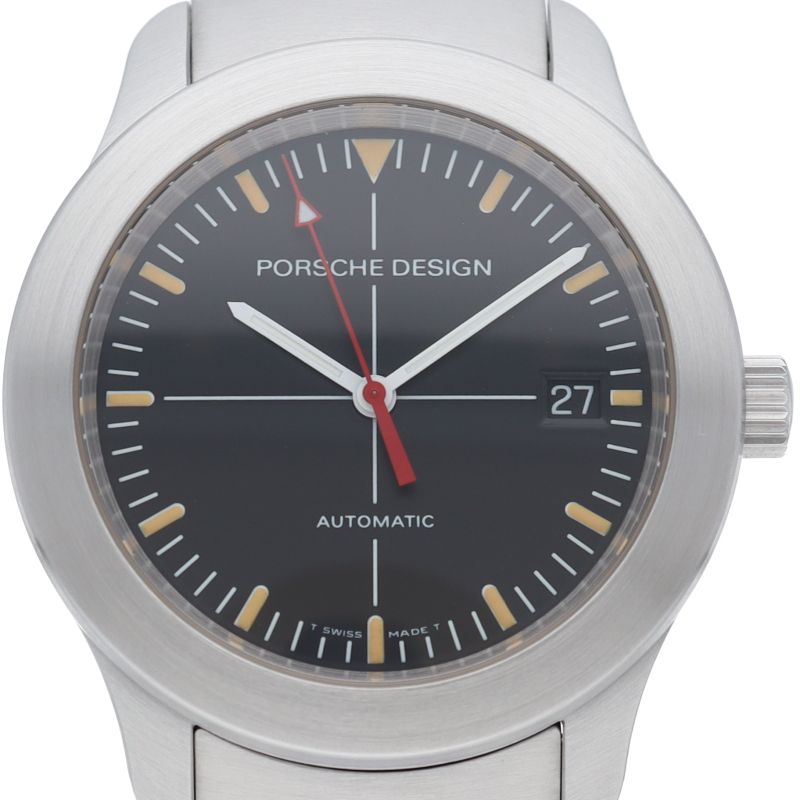 ポルシェデザイン by エテルナ ウォッチ 6602.41 保証書 SS メンズ時計 ブラック 仕上げ済