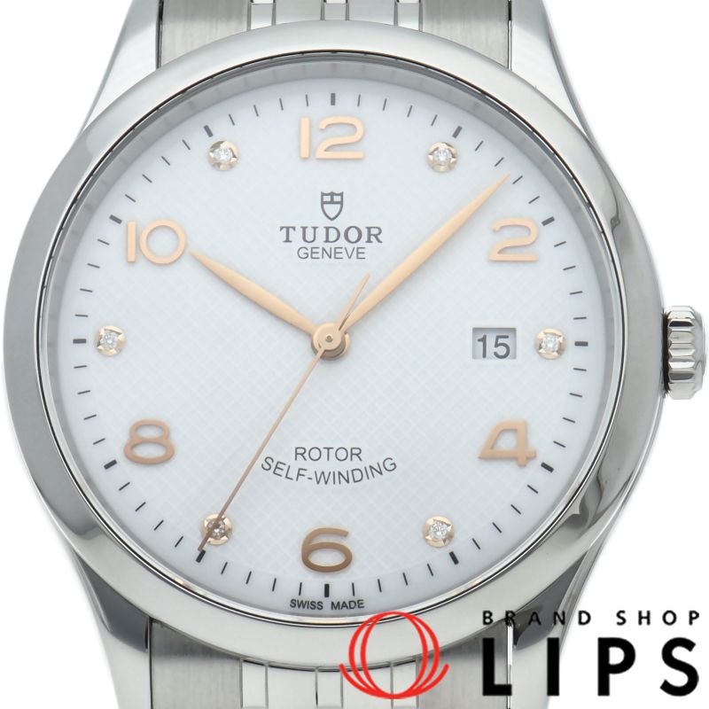 チューダー 1926 ウォッチ 41 mm 6 Pダイヤ M 91650-0003 箱 保証書 SS メンズ時計 ホワイト 仕上げ済