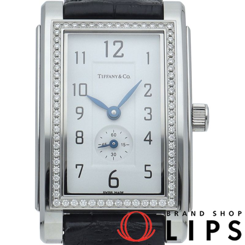 ティファニー グランド スモールセコンド レディース時計 ダイヤベゼル Z 0035.13. SS|革 レディー