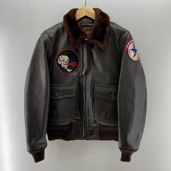 中古】Buzz Rickson's 山羊革 G-1 フライトジャケット ブラウン 38