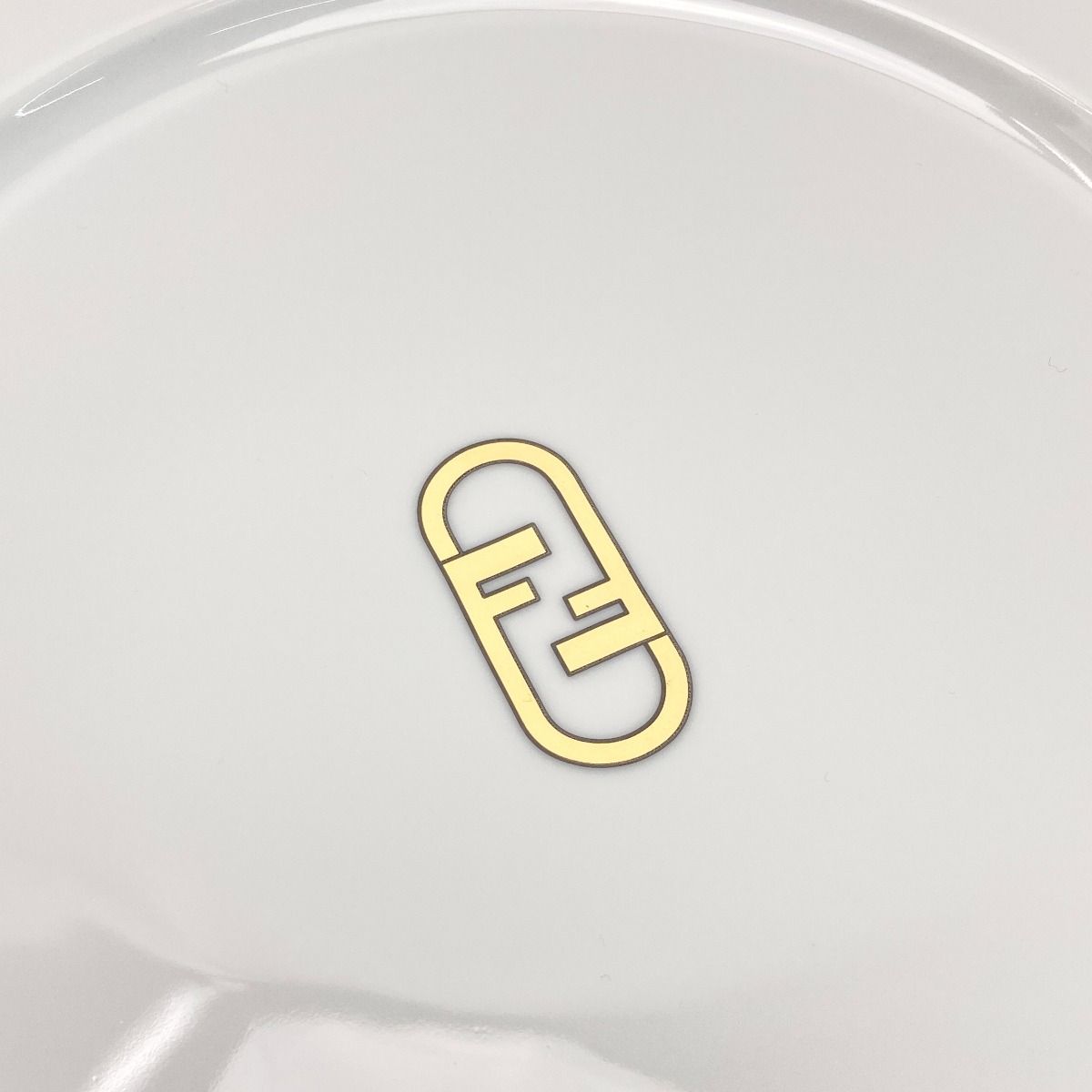 FENDI フェンディ オーロックロゴ プレート 2枚セット テーブルウェア