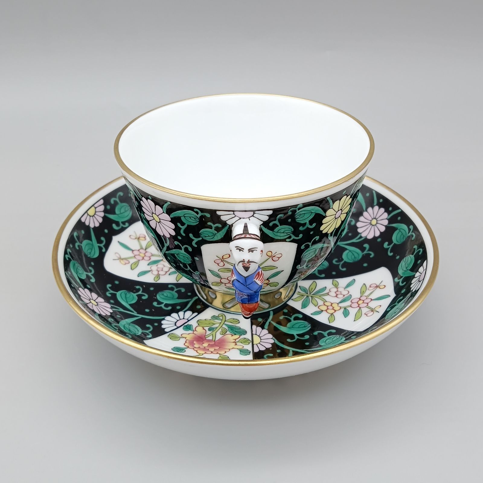 ヘレンド 西安の黒 デミタスカップ&ソーサー シノワズリ マンダリン ヘレンド シノワズリ 西安の黒 SN マンダリン デミタス カップ