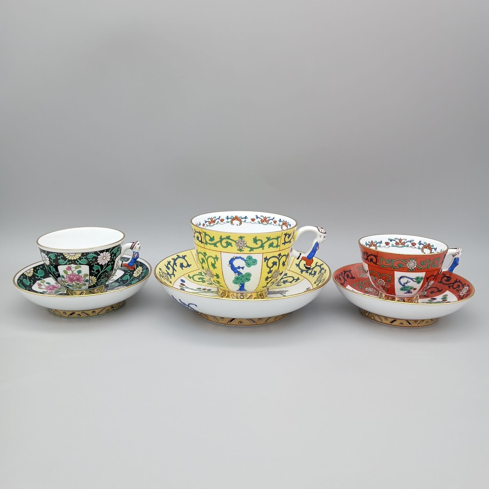 ヘレンド 西安の黒 デミタスカップ&ソーサー シノワズリ マンダリン ヘレンド シノワズリ 西安の黒 SN マンダリン デミタス カップ