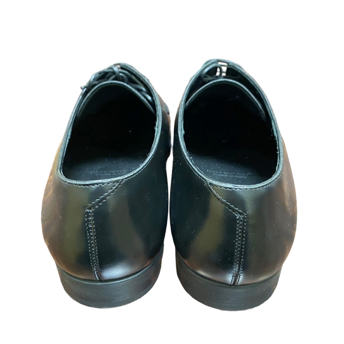 ルイヴィトン Louis Vuitton ミニスター ダービー 革靴 1 ACDF 8 ダミエ･グラディエント グレーズドカーフレザー ブラック 25.5㎝