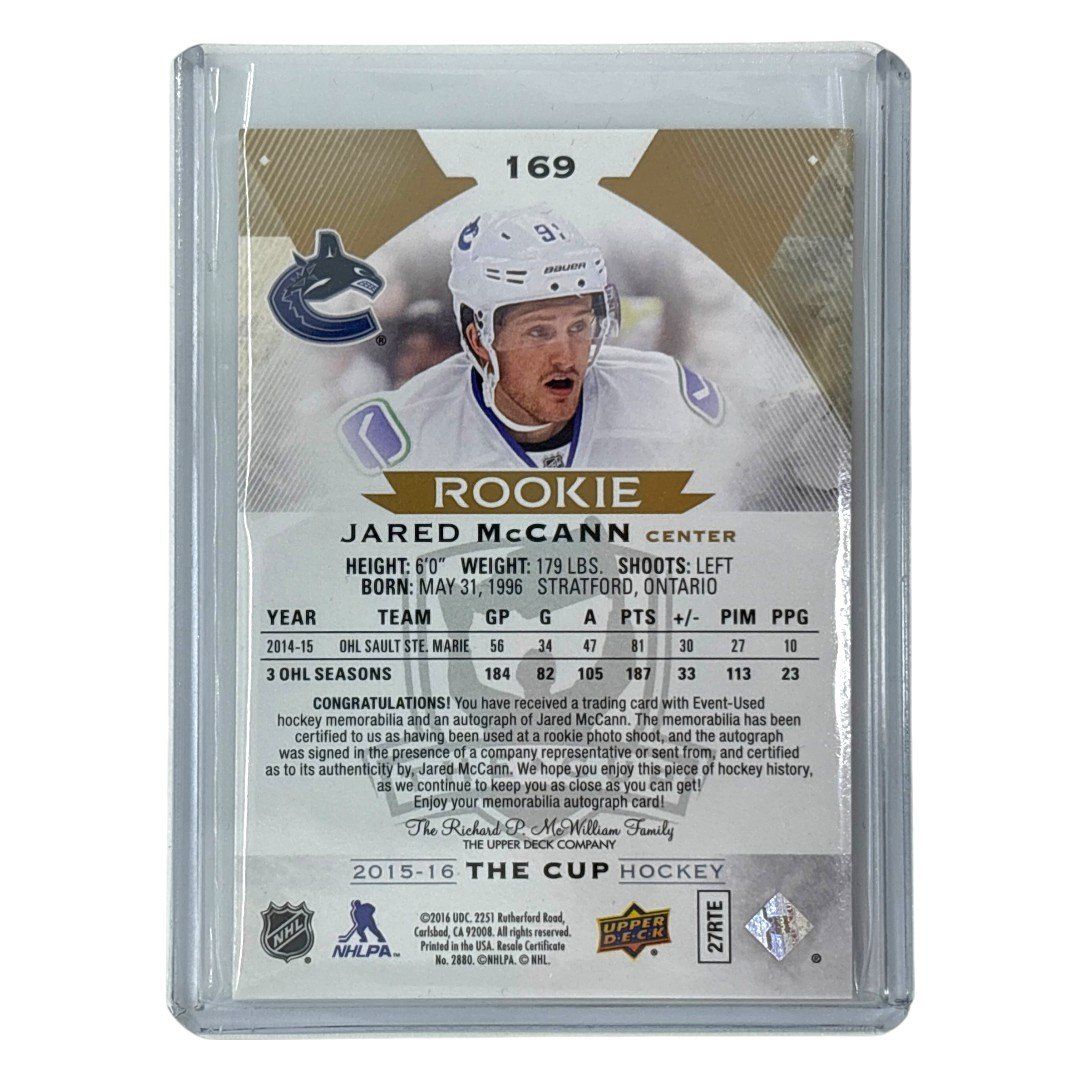 UPPER DECK NHLカード THE CUP JARED McCANN VANCOUVER CANUCKS /24 #169 送料無料 中古 IT1 UPPER DECK NHLカード THE CUP JARED McCANN VANCOUVER CANUCKS /24