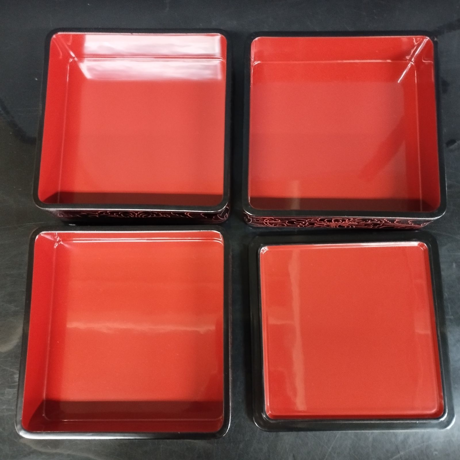 D10389】漆器 輪島塗 三段重箱 - メルカリ